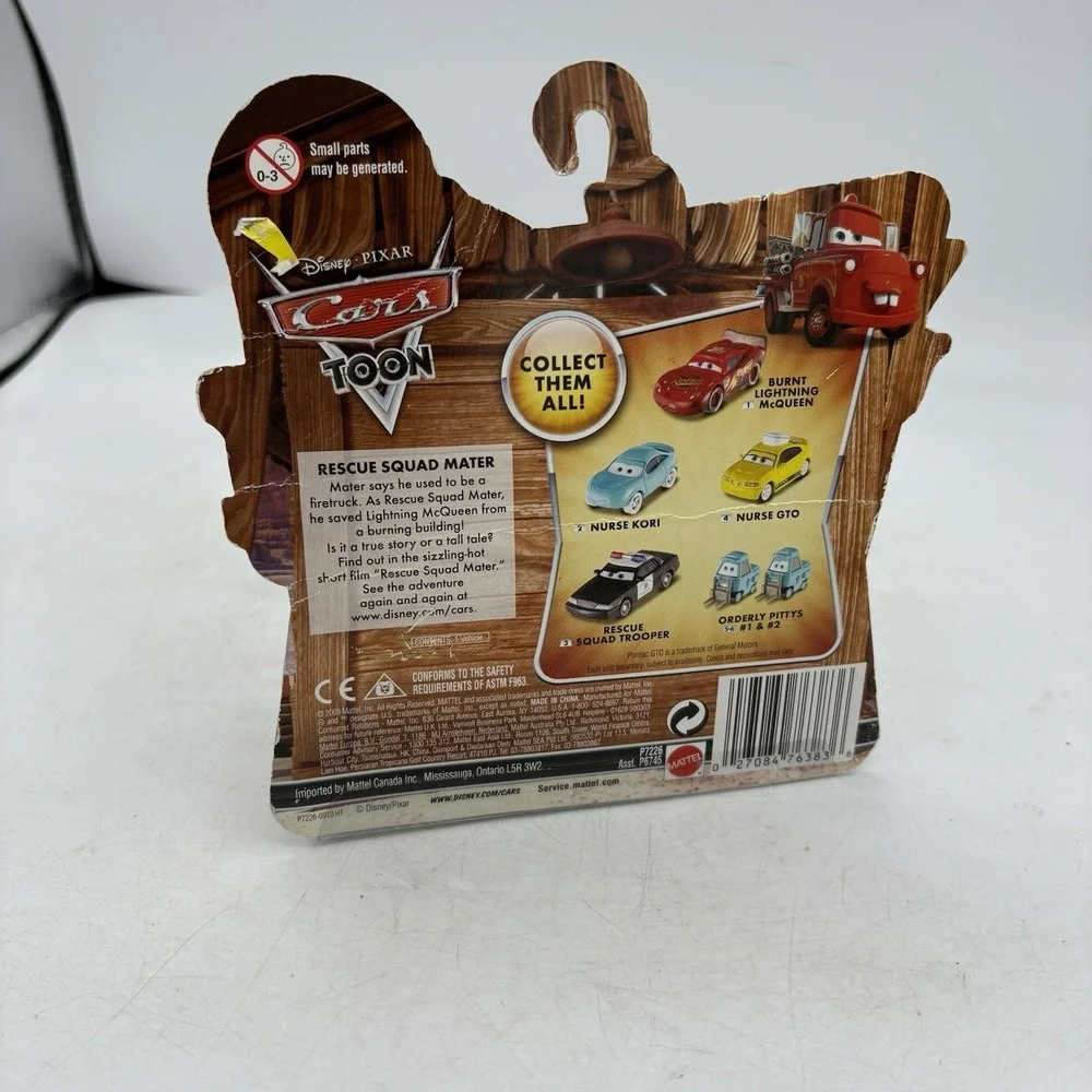 Disney Pixar Cars Toon Police Toy Car Rescue Squad Trooper 3‎ Mater
